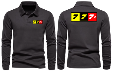 BOEING 777 LONG SLEEVE POLO
